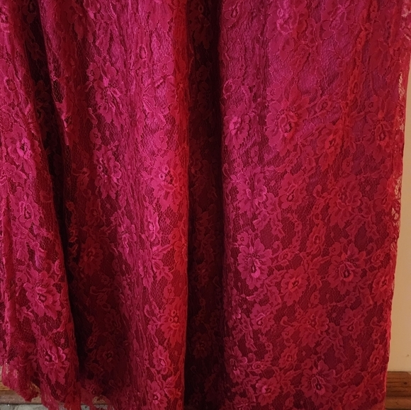 TS Couture Maxi Bridesmaids Dress - Red - - Picture 5 of 9